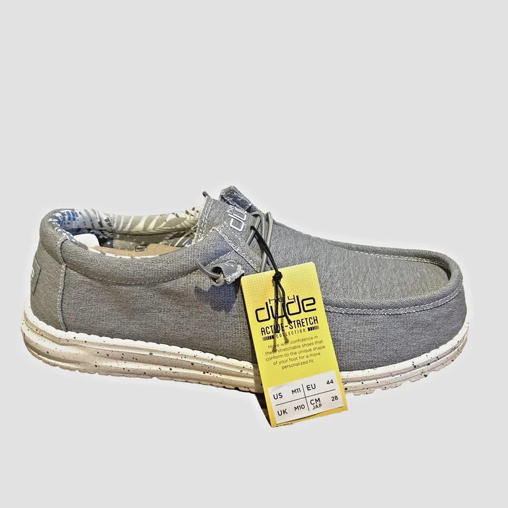 Hey Dude Wally Stretch Iron | Men’s Shoes | Size 11 | Men's Slip on Loaf… - Picture 3 of 5